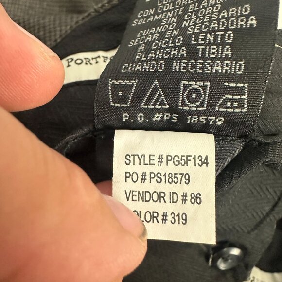 Perry Ellis Portfolio Mens Dress Pants Gray Pleated 40 x 32 Tailored Fit - Picture 6 of 6